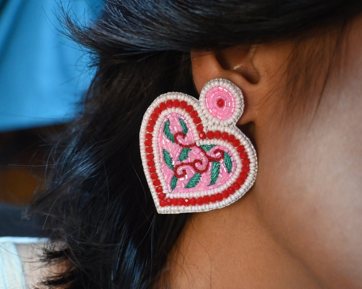 red and pink heart