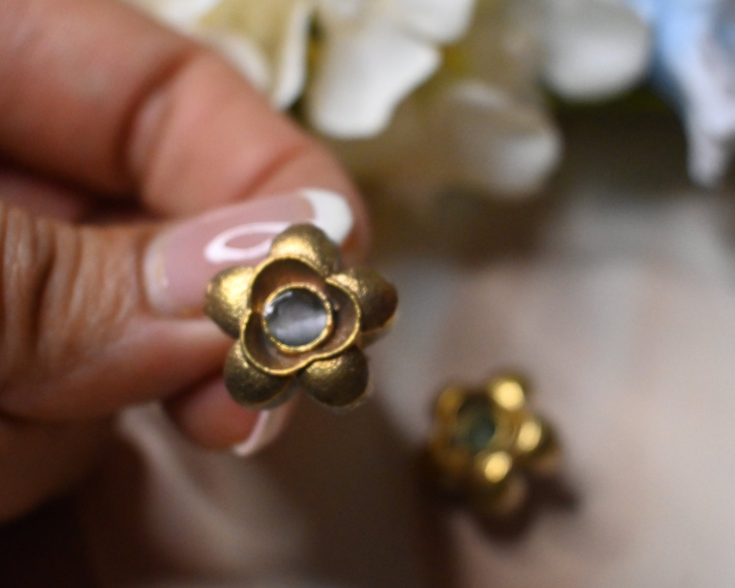 brass mini flower