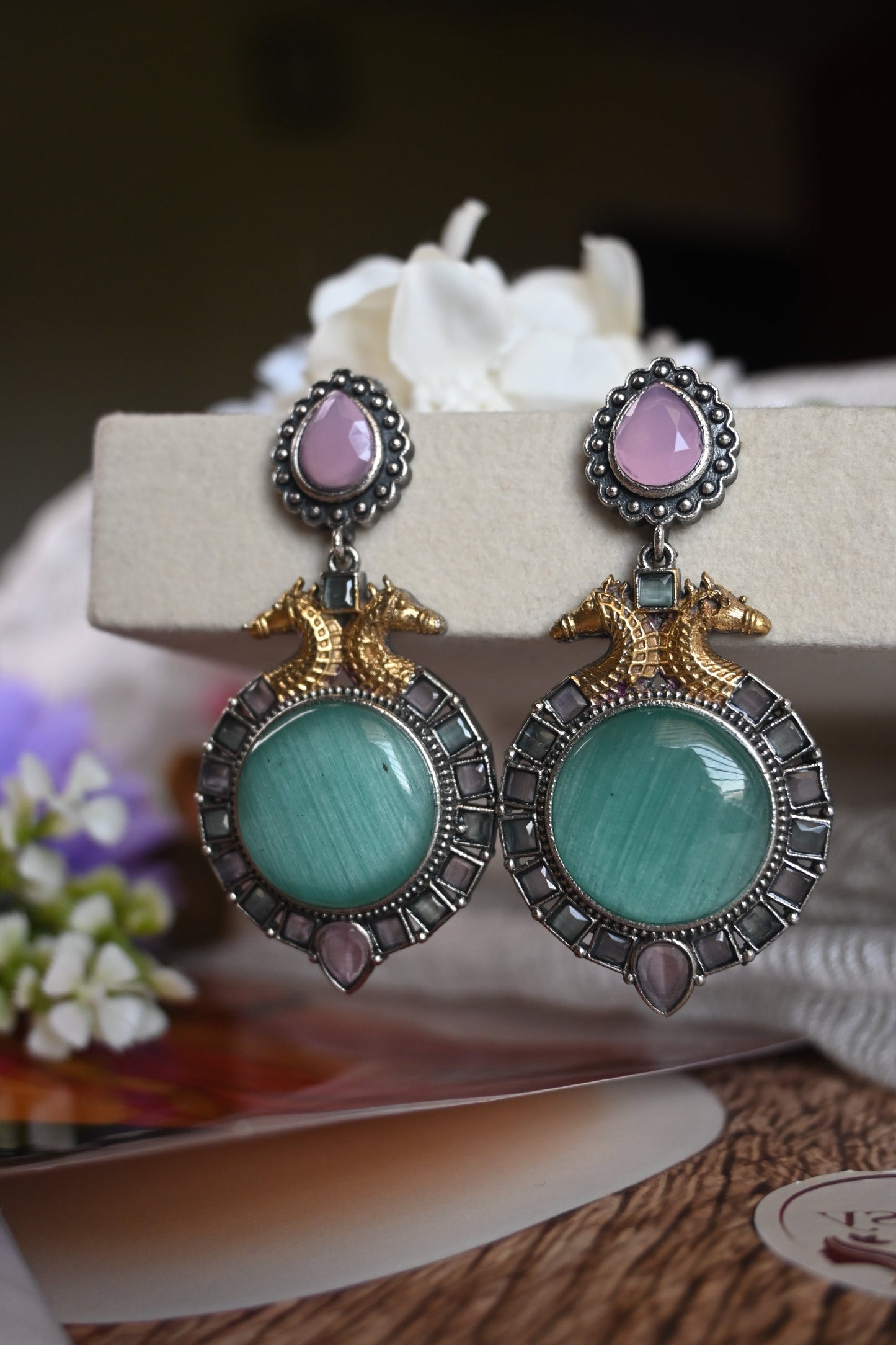 turquoise and pink ethnic