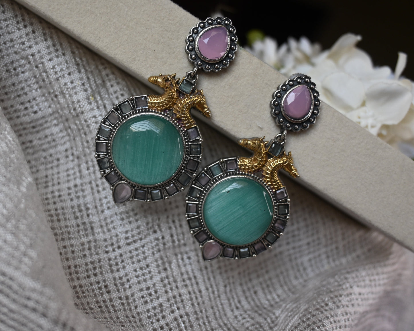 turquoise and pink ethnic
