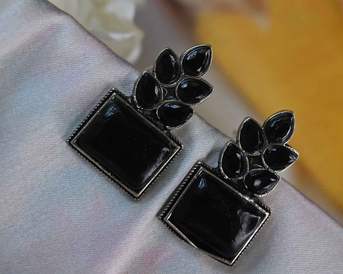 black ethnic studs