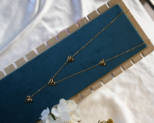 multiple hearts necklace