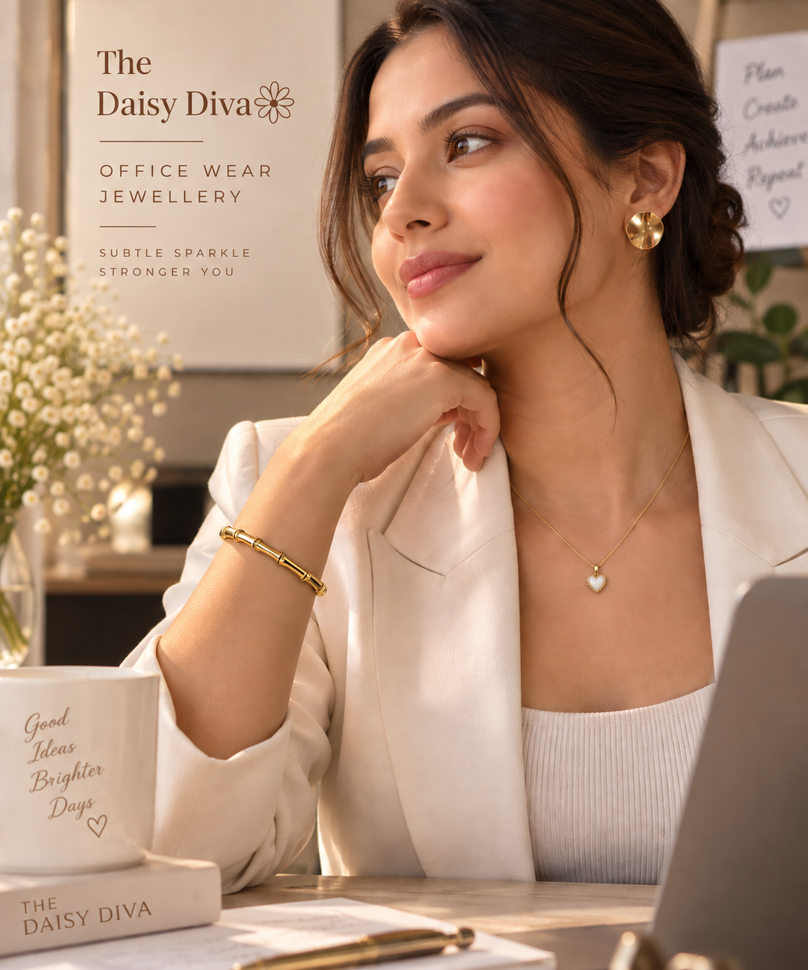 women wearing elegant office wear jewellery from Daisy Diva.