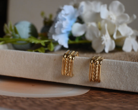 classic golden hoops