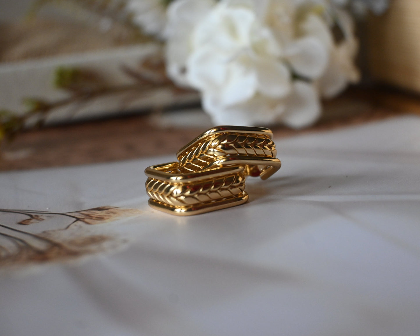 classic golden hoops