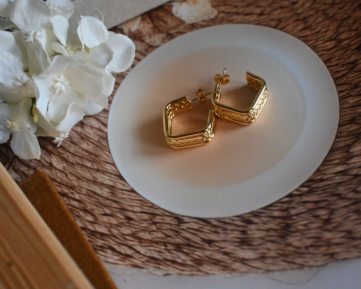 classic golden hoops