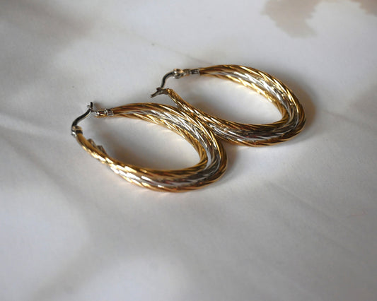 dual tone hoops