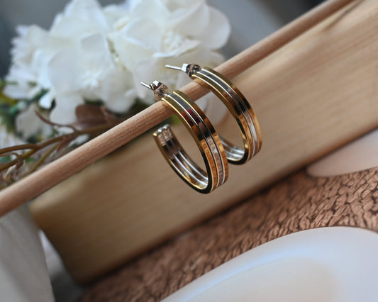 dual ton oval hoops