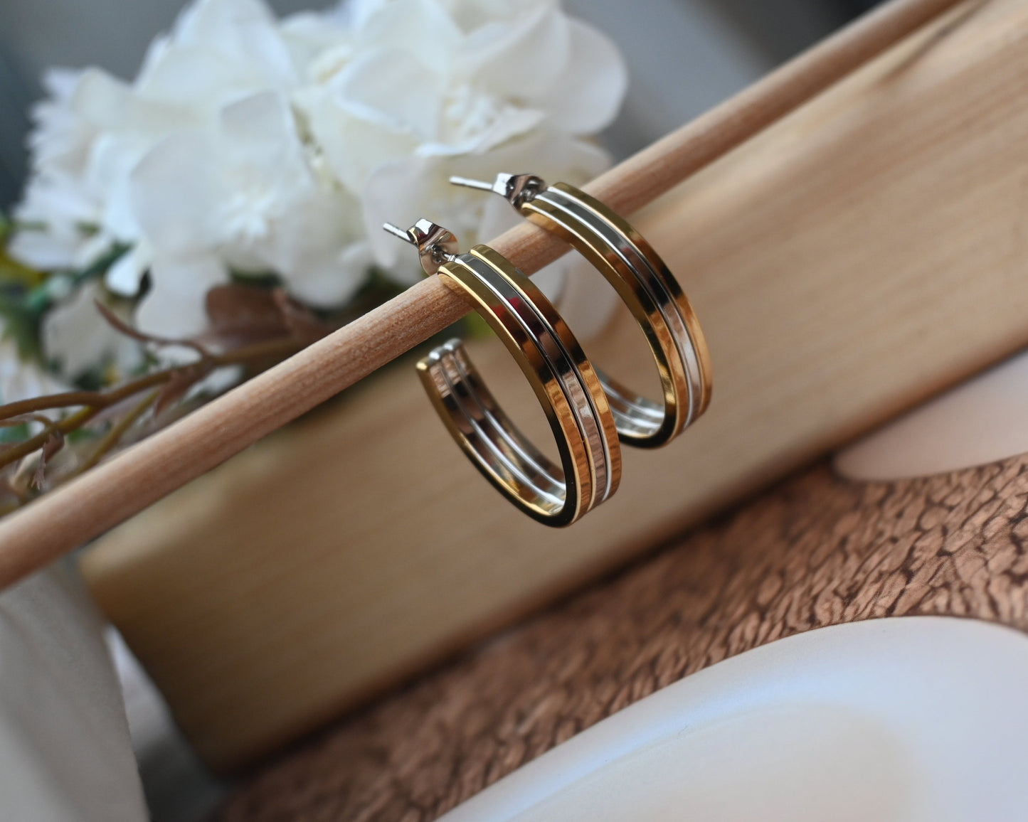 dual ton oval hoops