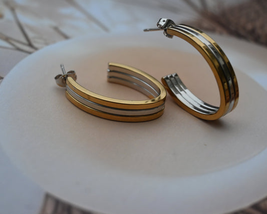 dual ton oval hoops