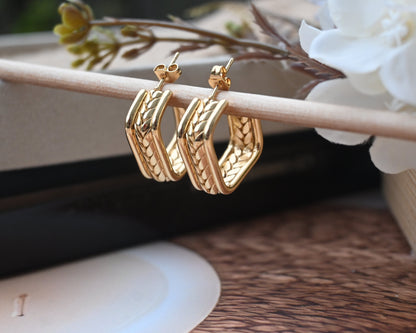 classic golden hoops