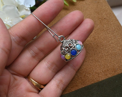 multiple color light jhumka