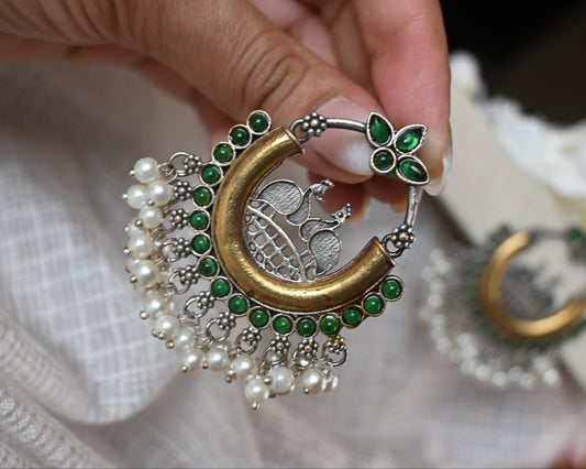 green chandbali