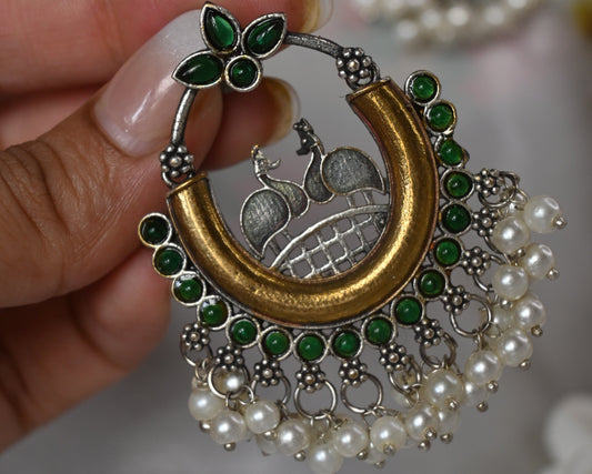 green chandbali