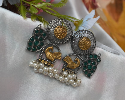peacock studs