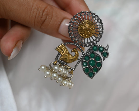 peacock studs