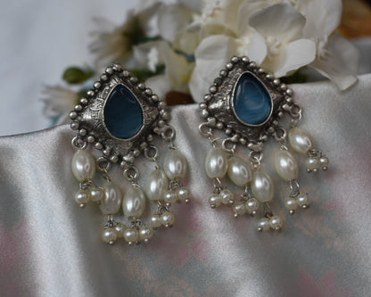blue with pearl