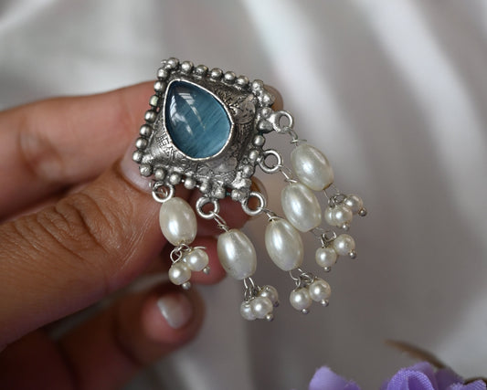 blue with pearl
