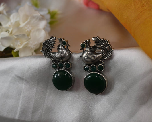 peacock studs