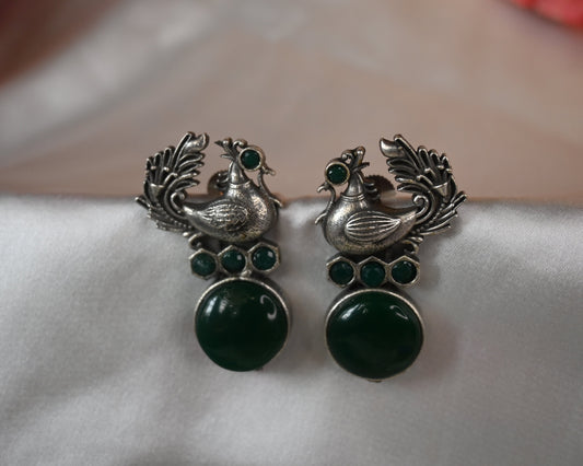 peacock studs