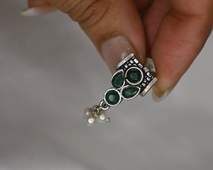green mini studs