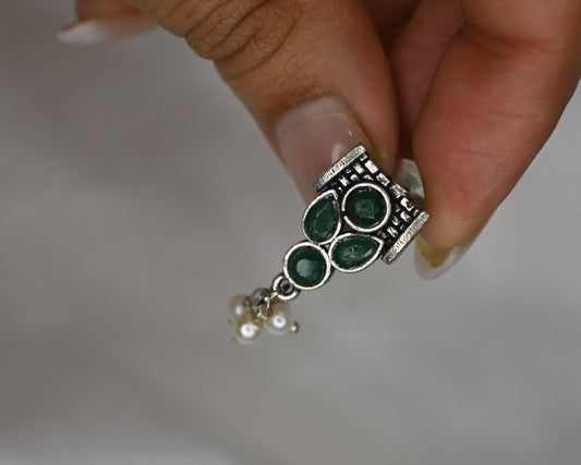 green mini studs