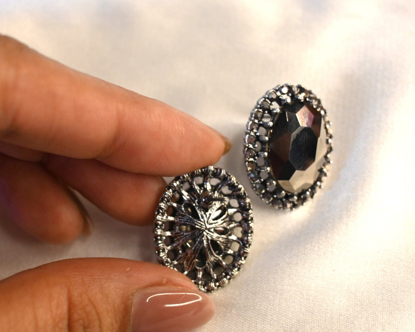 black elegant studs