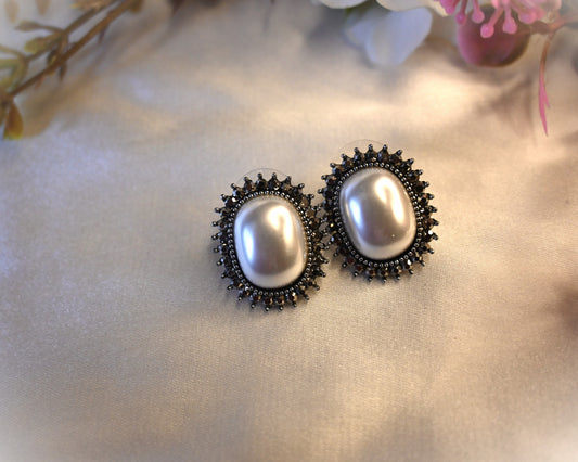 white classic studs