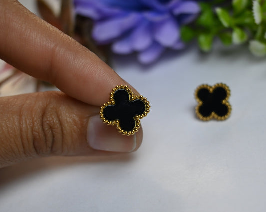 Black clover studs