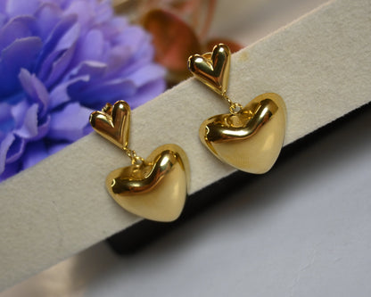 Big heart earrings