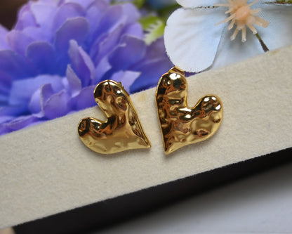 Heart studs