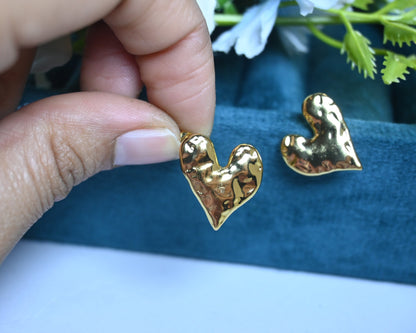 Heart studs