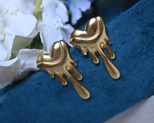melting heart earrings
