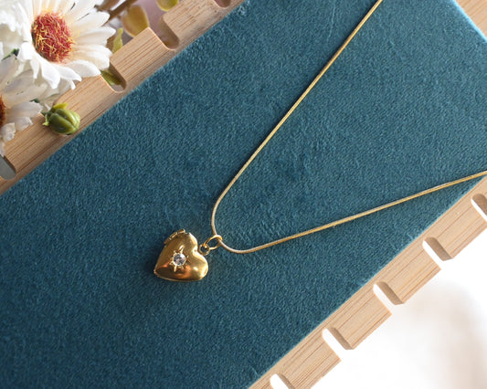 open heart necklace
