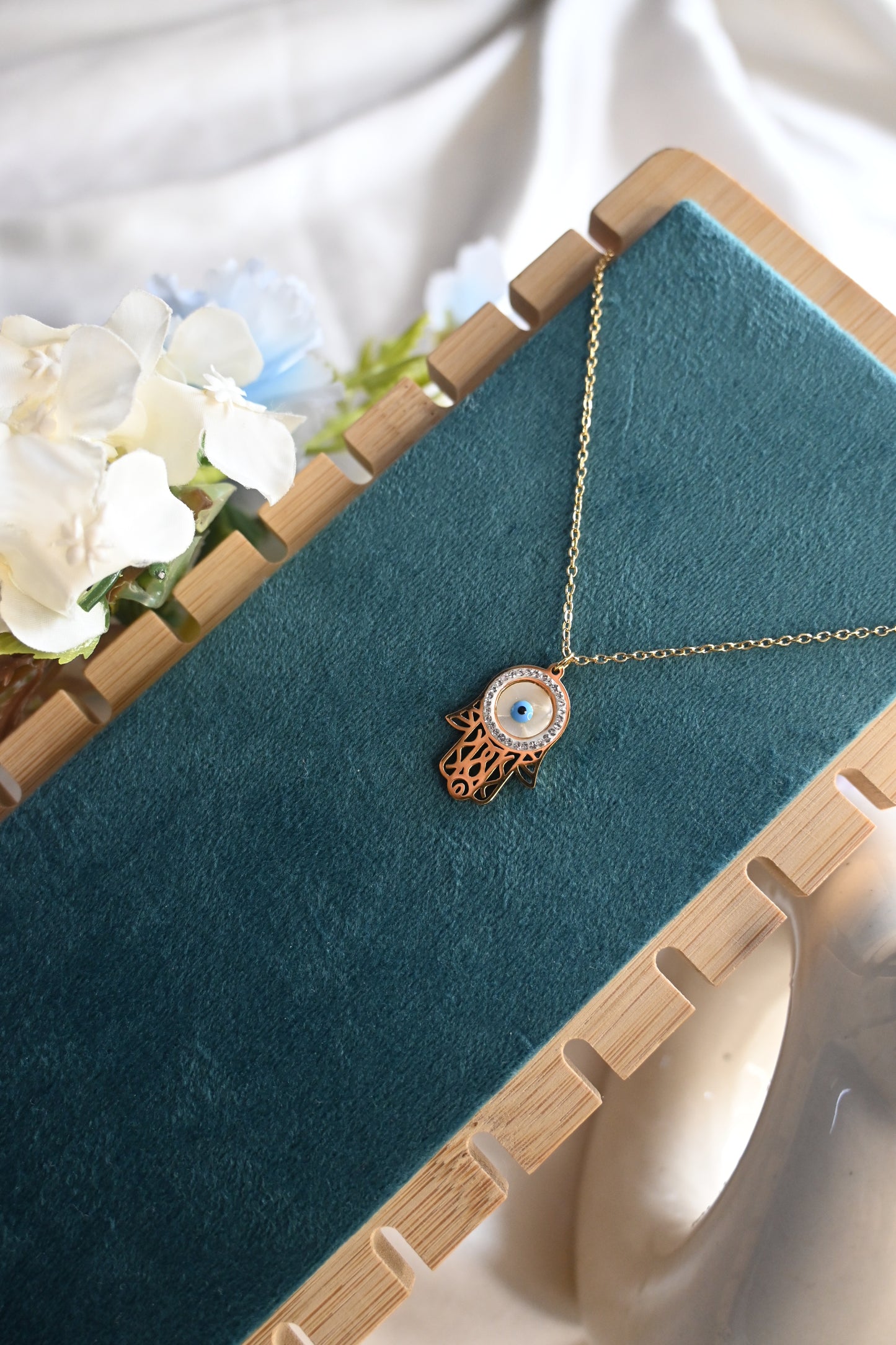 white evil eye